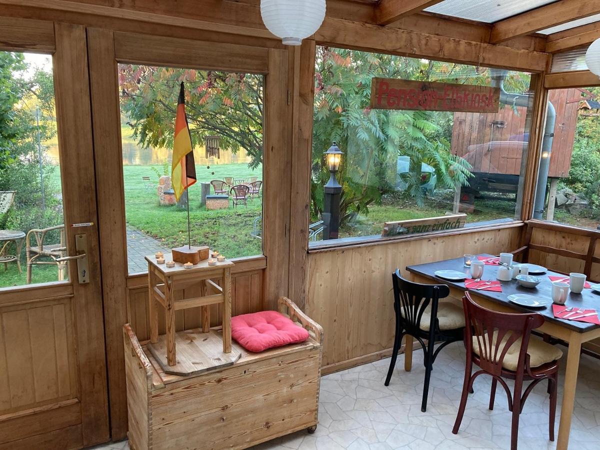 Pension Elbkiosk Kleinzadel Buitenkant foto