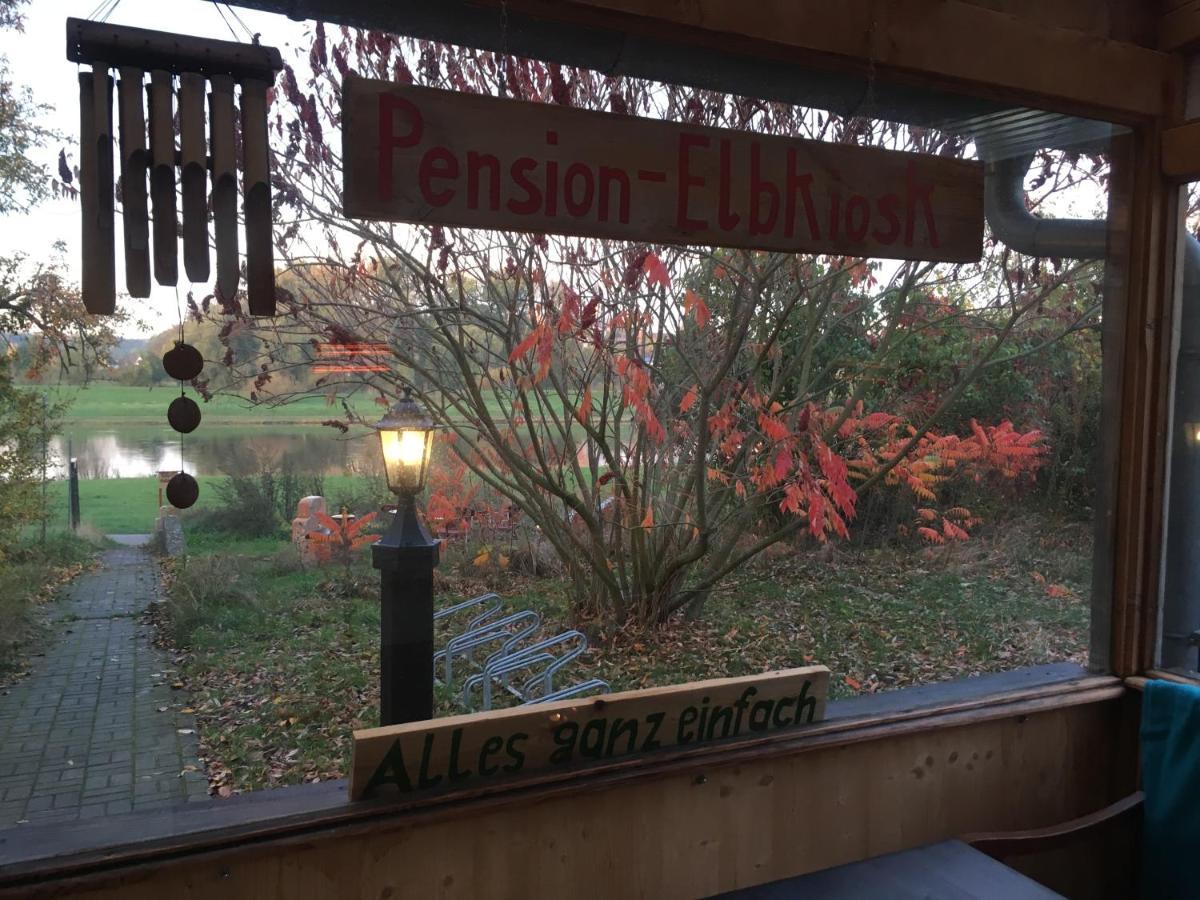 Pension Elbkiosk Kleinzadel Buitenkant foto