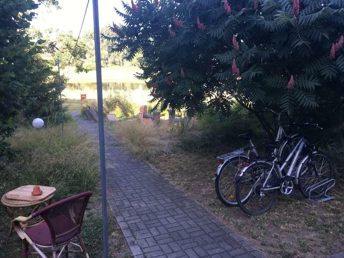 Pension Elbkiosk Kleinzadel Buitenkant foto