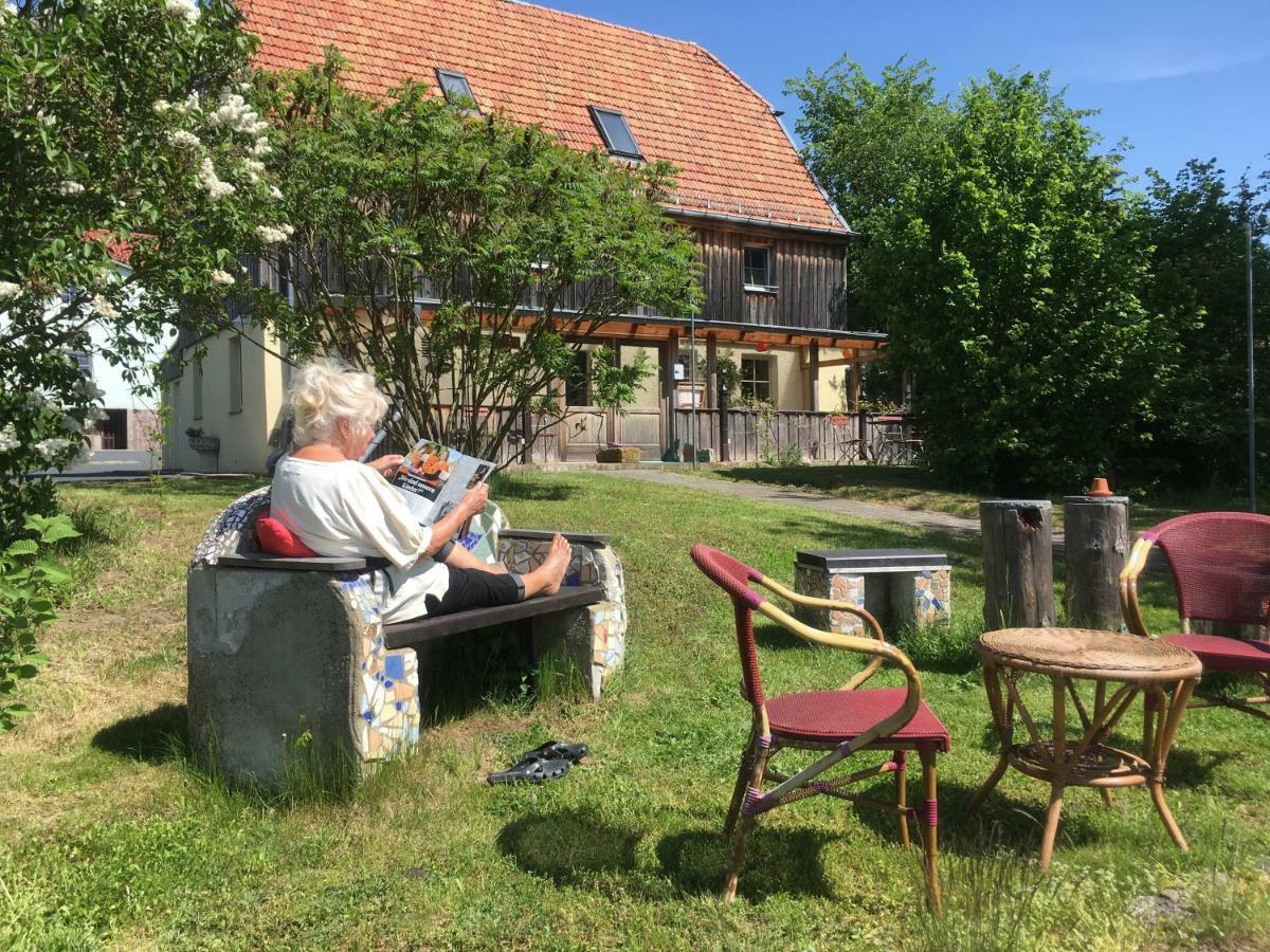 Pension Elbkiosk Kleinzadel Buitenkant foto